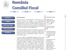 Tablet Screenshot of consiliulfiscal.ro